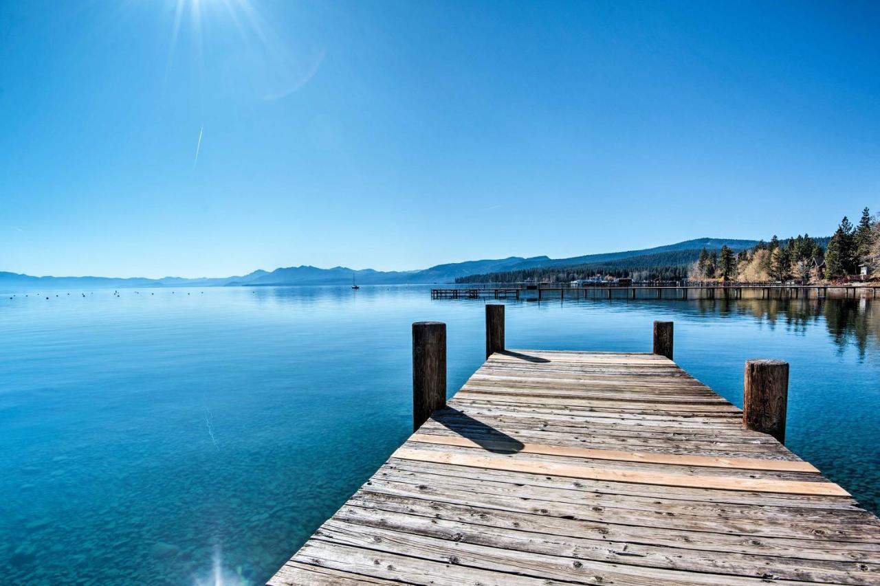 Modern Lakeside Cabin Walk To Dock And Tahoe City Exteriör bild