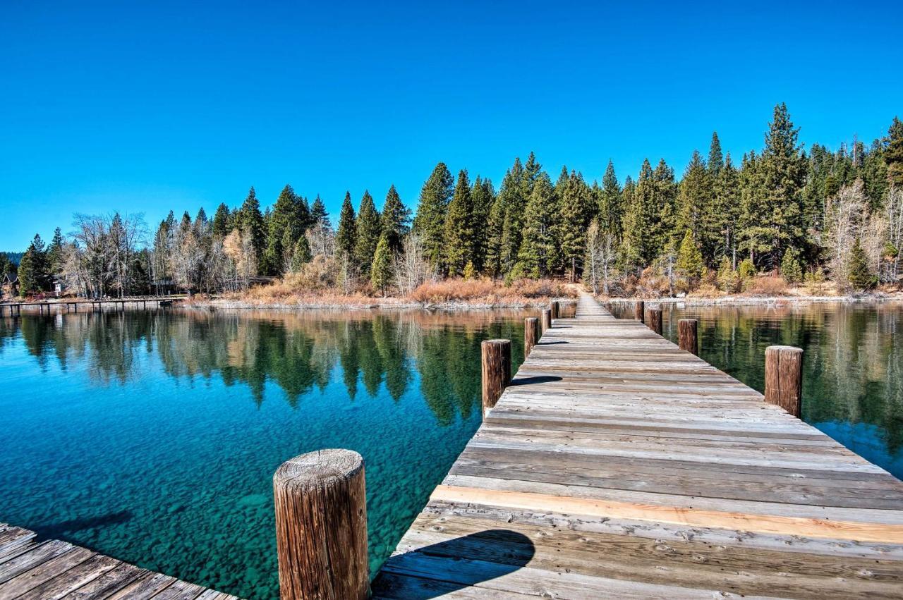 Modern Lakeside Cabin Walk To Dock And Tahoe City Exteriör bild