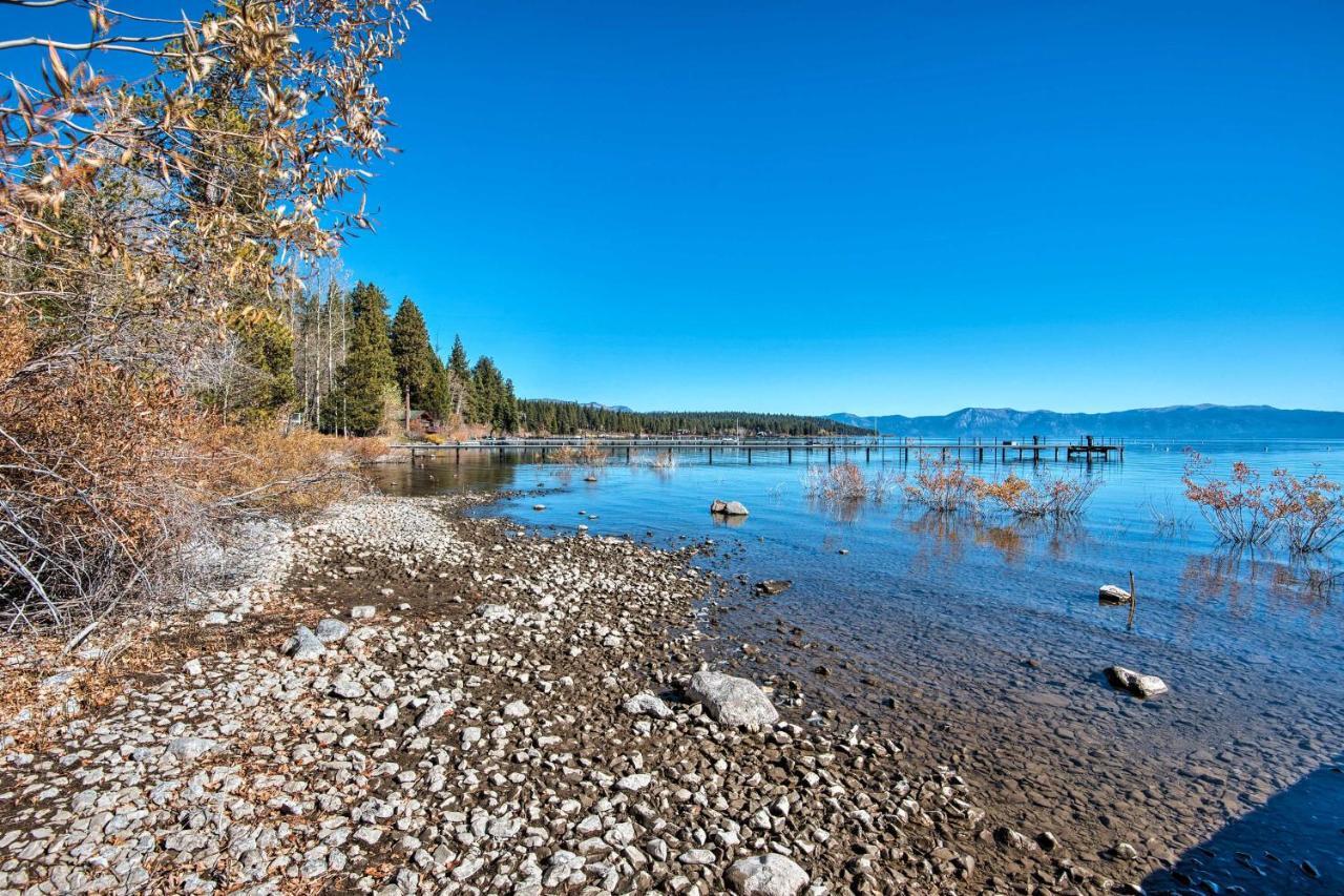Modern Lakeside Cabin Walk To Dock And Tahoe City Exteriör bild