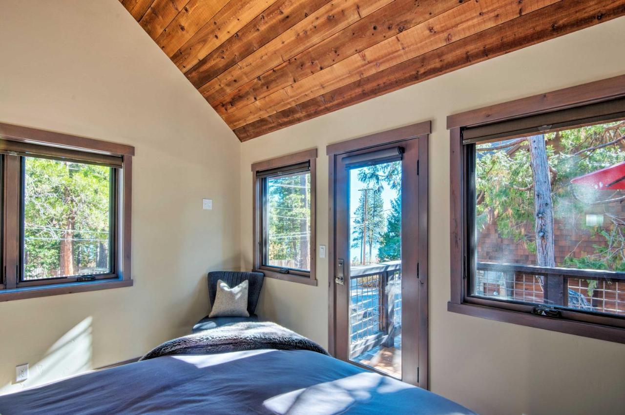 Modern Lakeside Cabin Walk To Dock And Tahoe City Exteriör bild